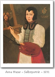 Anna Waser: Selbstportrait (1691)