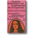 Brinker-Gabler (Hg.) 1978 – Deutsche Dichterinnen vom 16