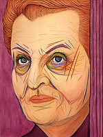 Madeleine Albright, Gemälde von Kristín Halldórsdóttir Eyfells