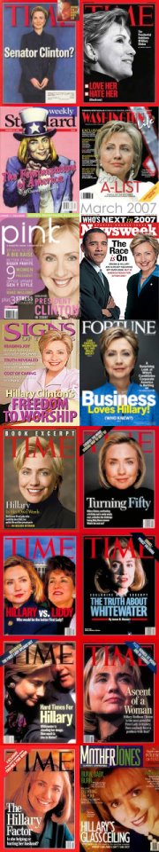 Hillary Clinton auf Titelbildern